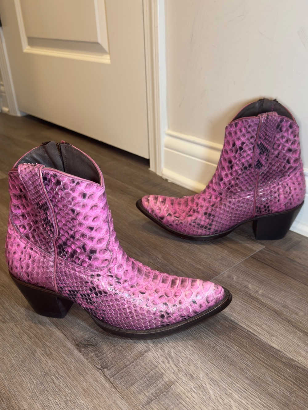 Idyllwind Exotic Pink Python Western Cowgirl Bootie Boots